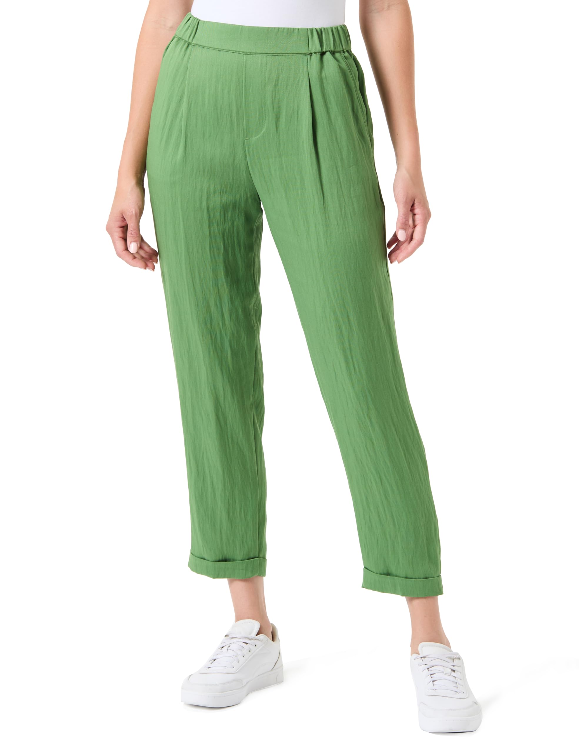 Benetton 47ozdf079 Pantaloni Regular Donna Nero