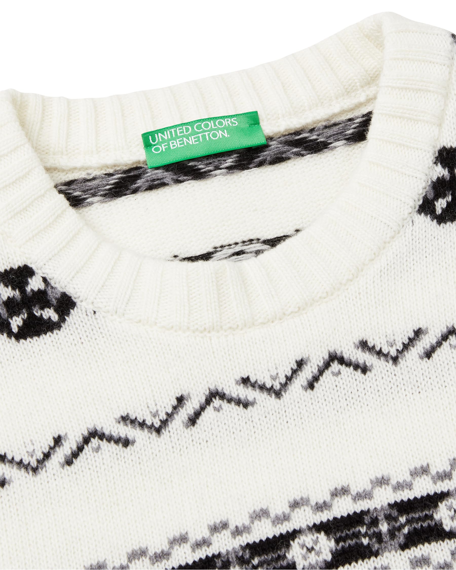 Benetton Maglieria 18ayk10ap Maglione Uomo XS jacquard