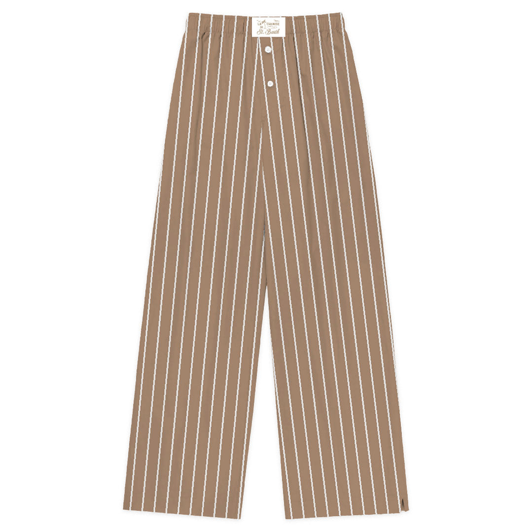 MC2 Saint Barth Doha 01474L pantalone donna righe marrone