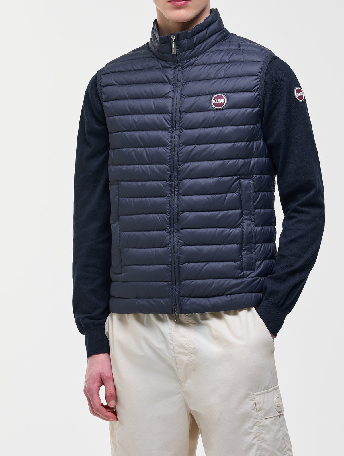 Colmar 1248 8VX smanicato uomo blu navy piumino