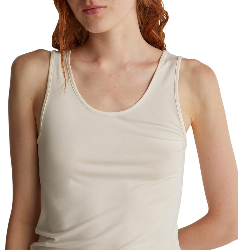 Benetton Intimo e Pigiami 3OVL1H00C Canottiera Beige XS modal