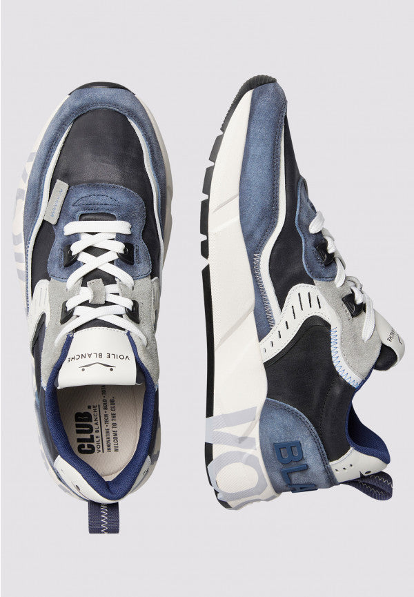 Voile Blanche Club01 2017465 Sneakers Uomo Blu Azzurro
