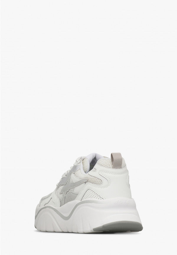 W6YZ Mia-W 2019468 04 sneakers donna Bianco Argento platform