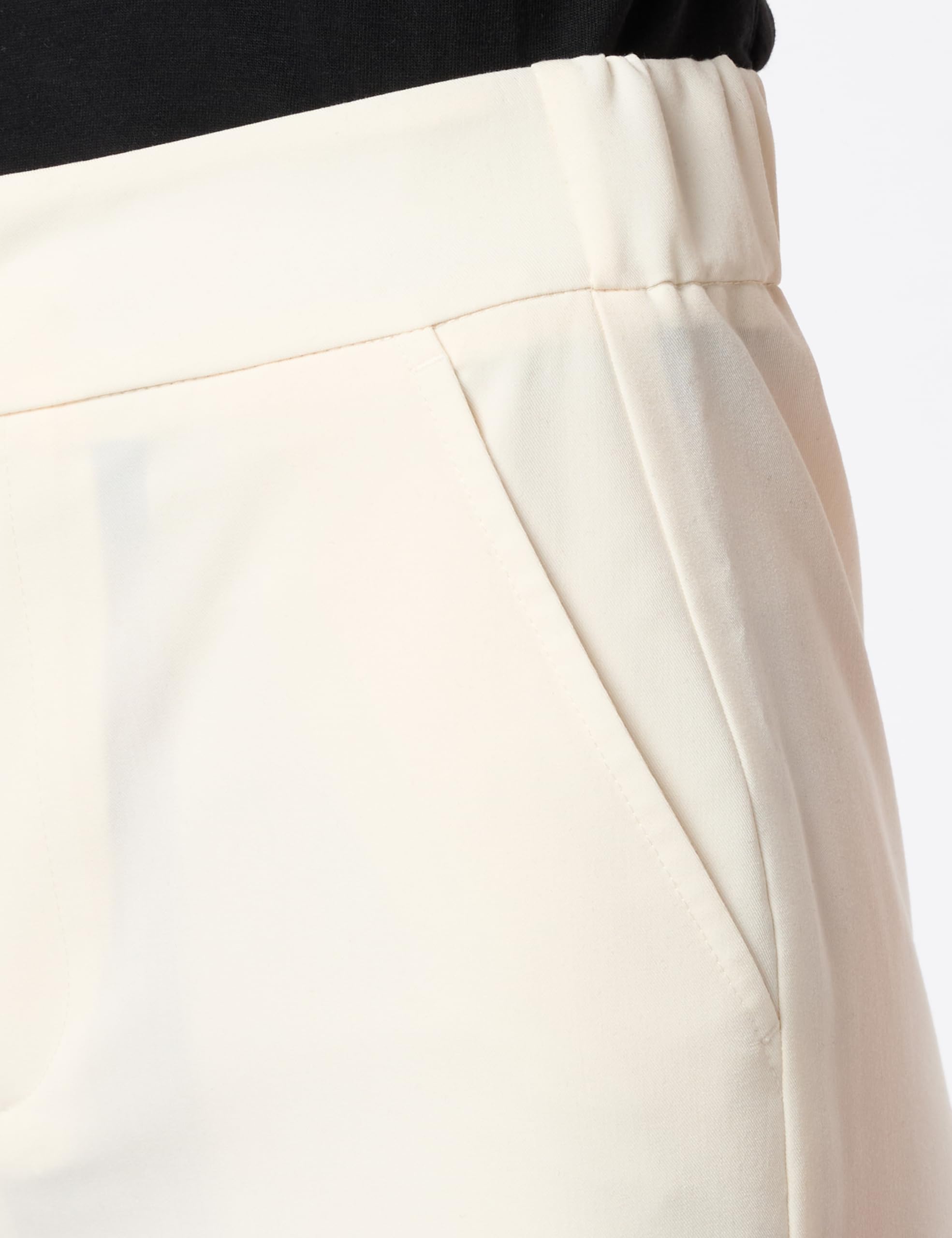 Benetton 4oigdf078 Pantaloni Donna Regular Taglia 36 Stretch