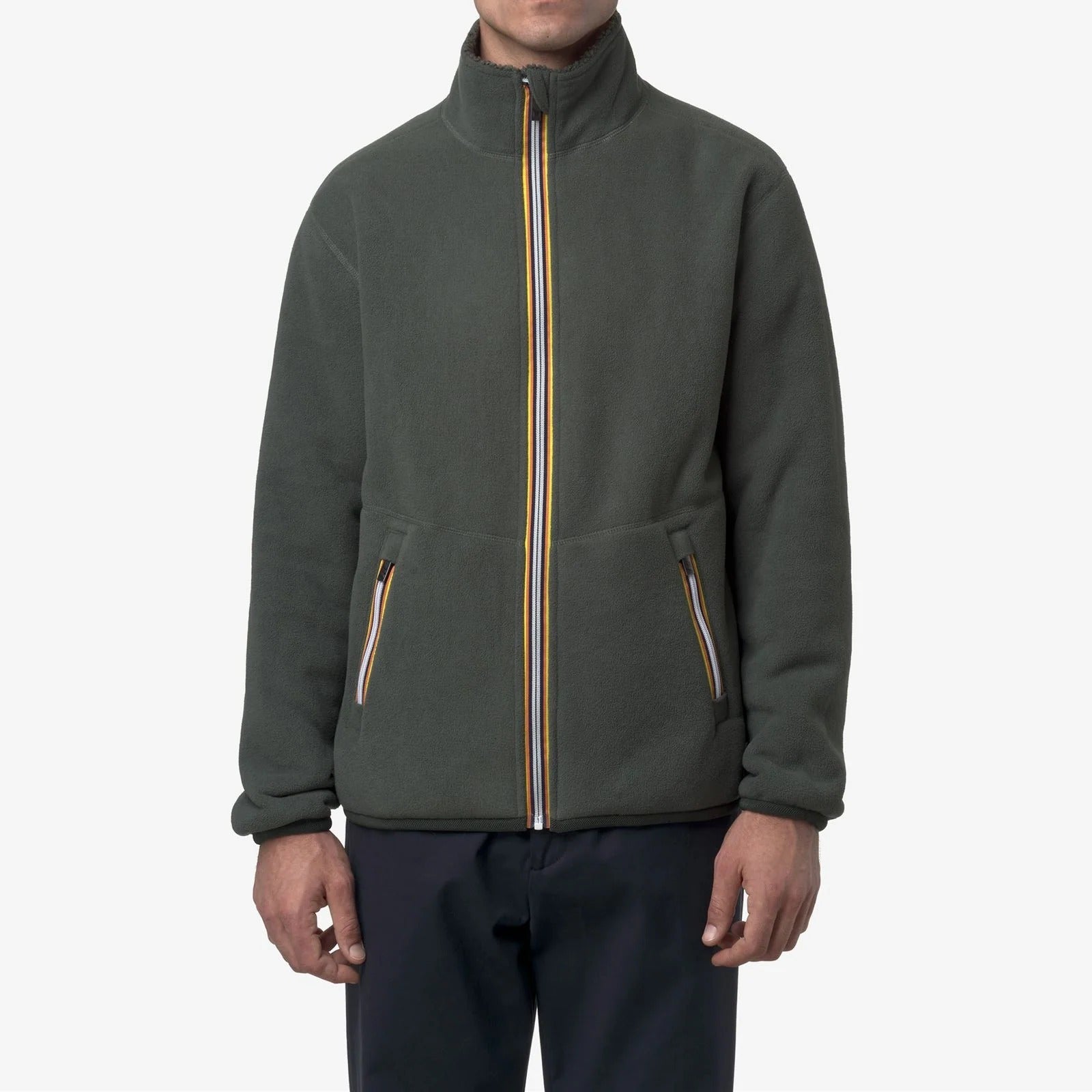 K-Way Pascal Sherpa K3132PW giacca double face verde