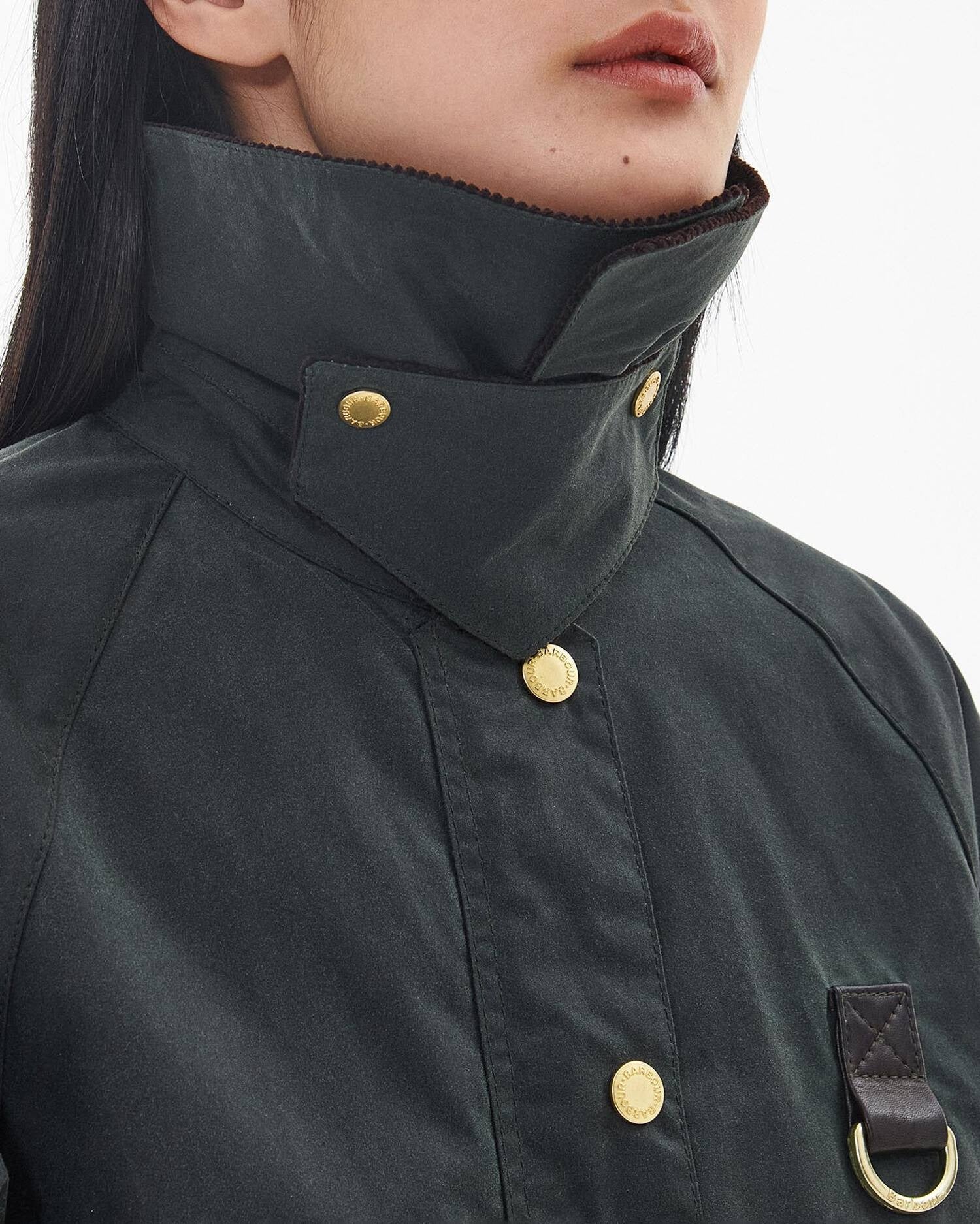 Barbour Catton LWX1333 giacca donna sage cotone cerato