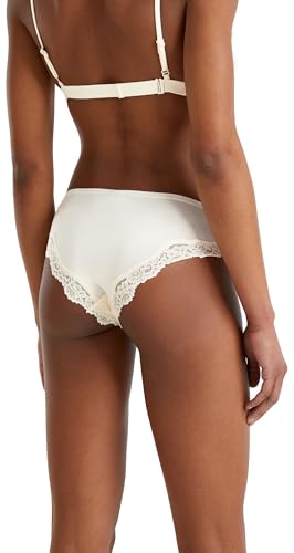 Benetton Slip Donna Mutandine Elastiche con Pizzo Sgambato