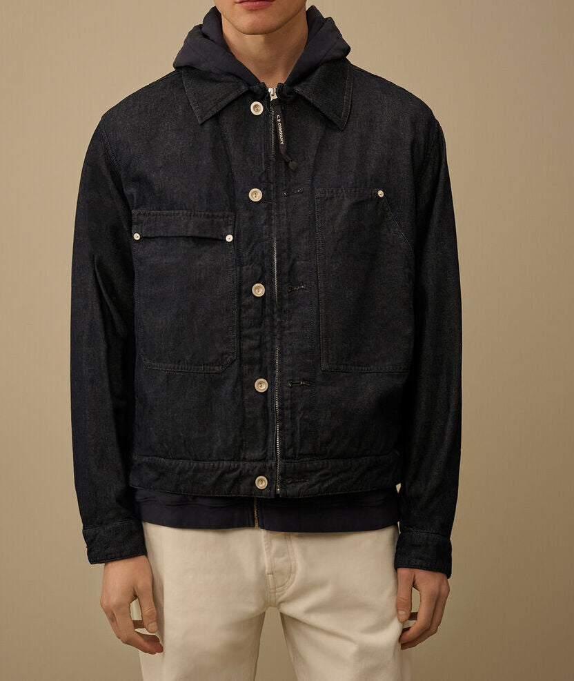 C.P. Company 20MOW161A Giacca Uomo Denim Blue cotone