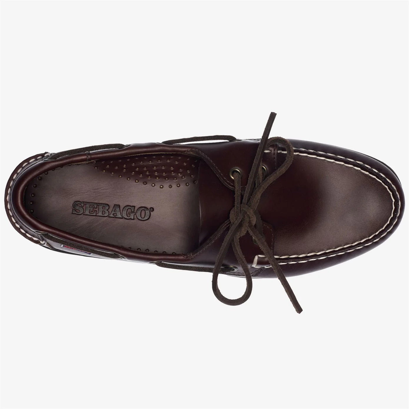 Sebago Portland Waxed 70000G mocassino uomo marrone pelle cerata