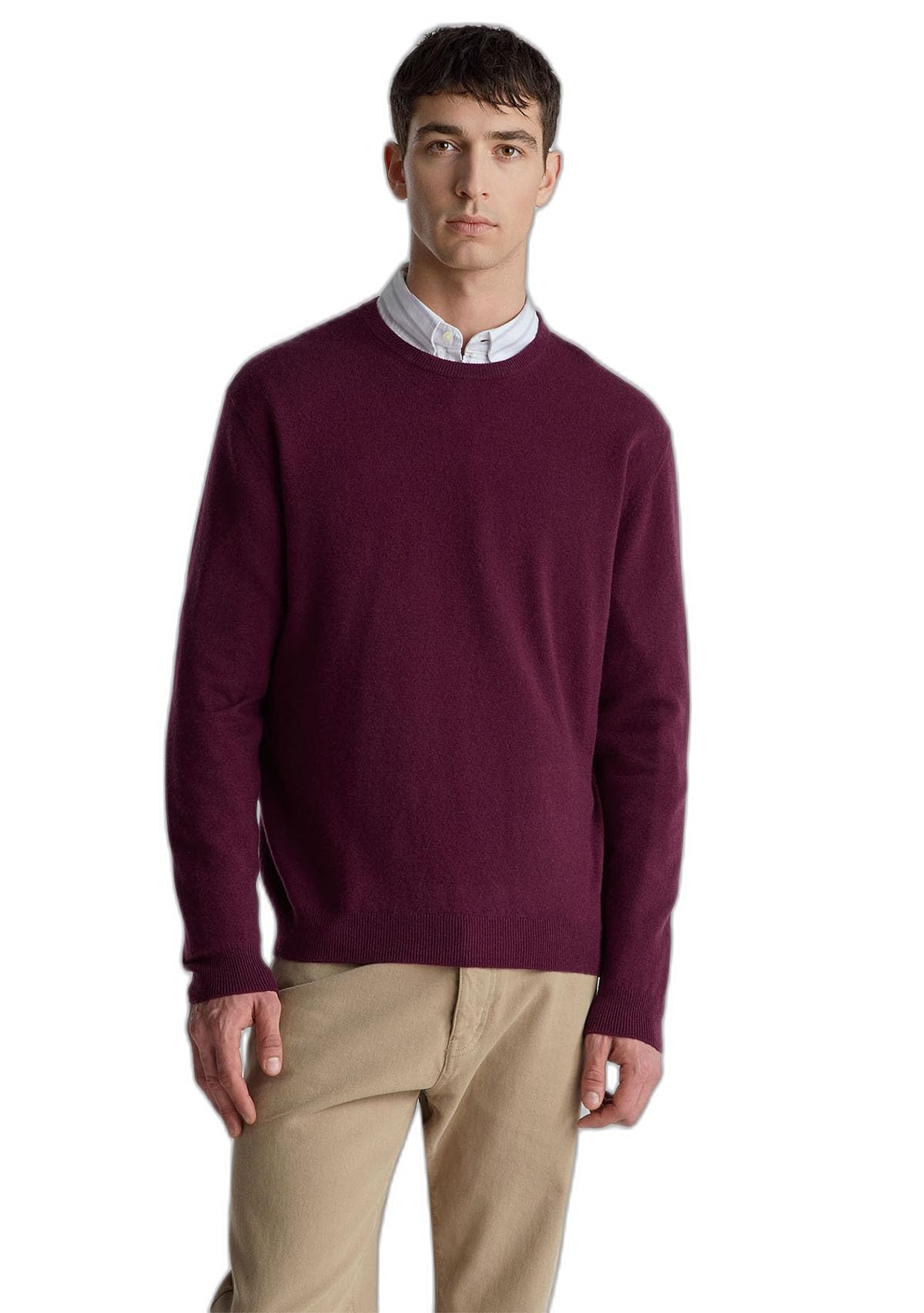 Benetton 1002u1g34 maglia girocollo uomo manica lunga