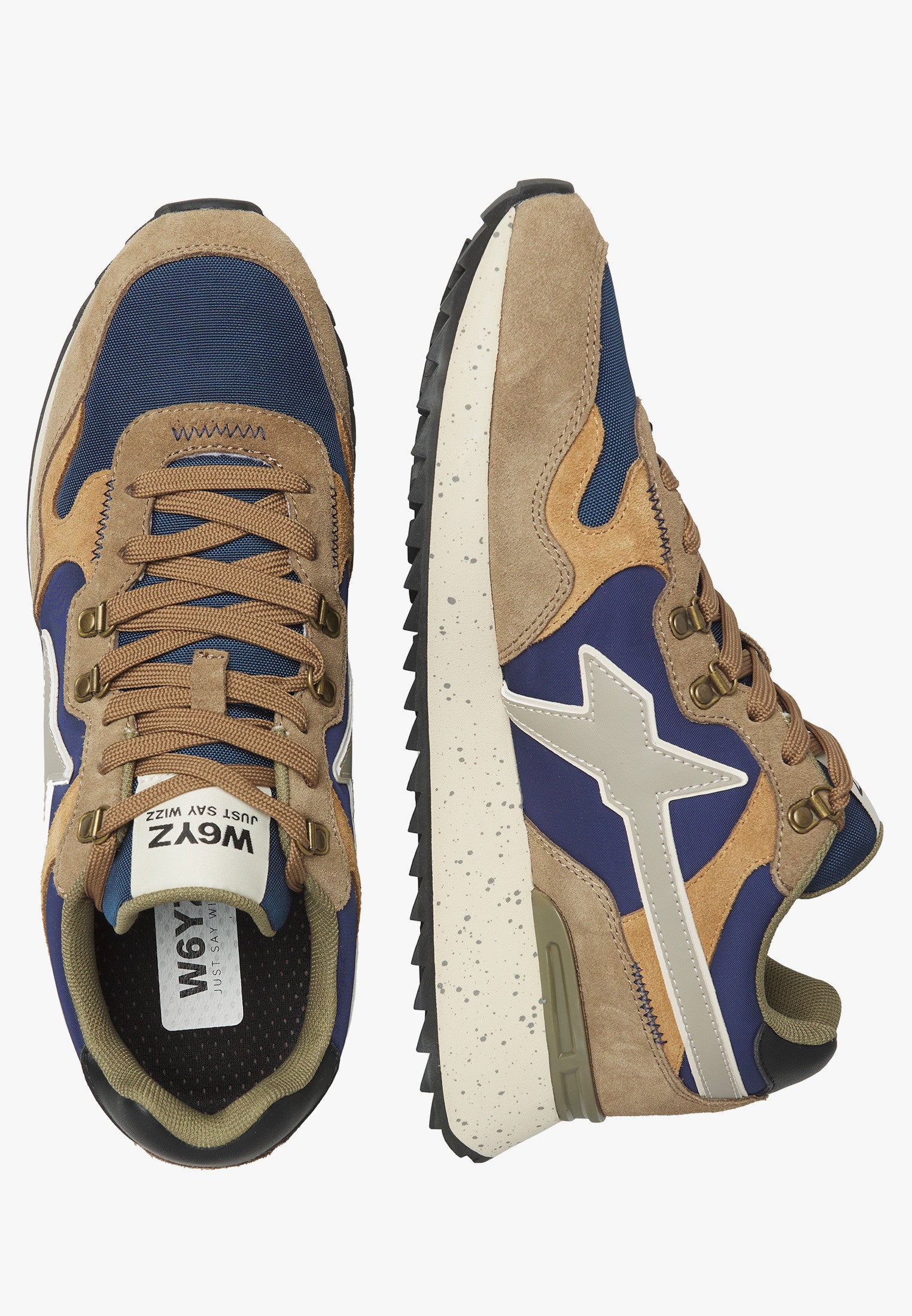 W6YZ Yak-M 2015185 sneakers marrone navy suede