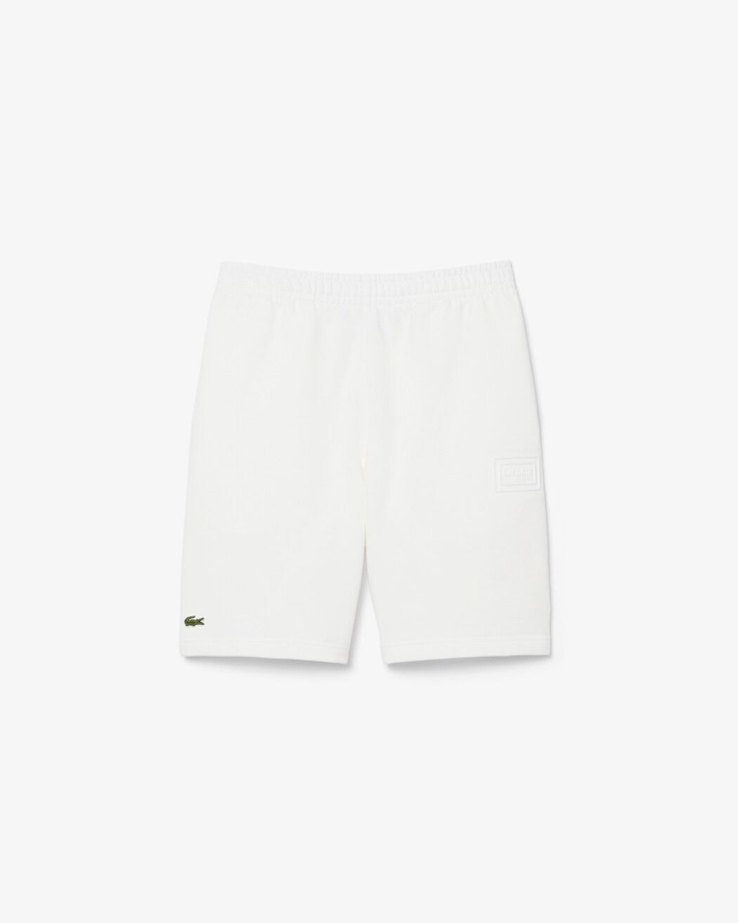 Lacoste GH0788 Shorts Uomo Bianco Cotone Felpato
