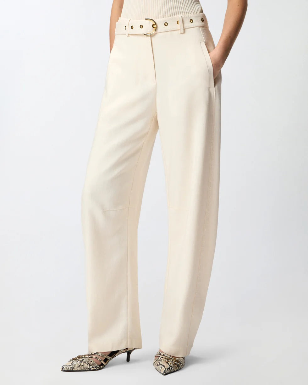 Pinko Lexy 106492 A2W6 Pantalone Bianco Gamba Dritta