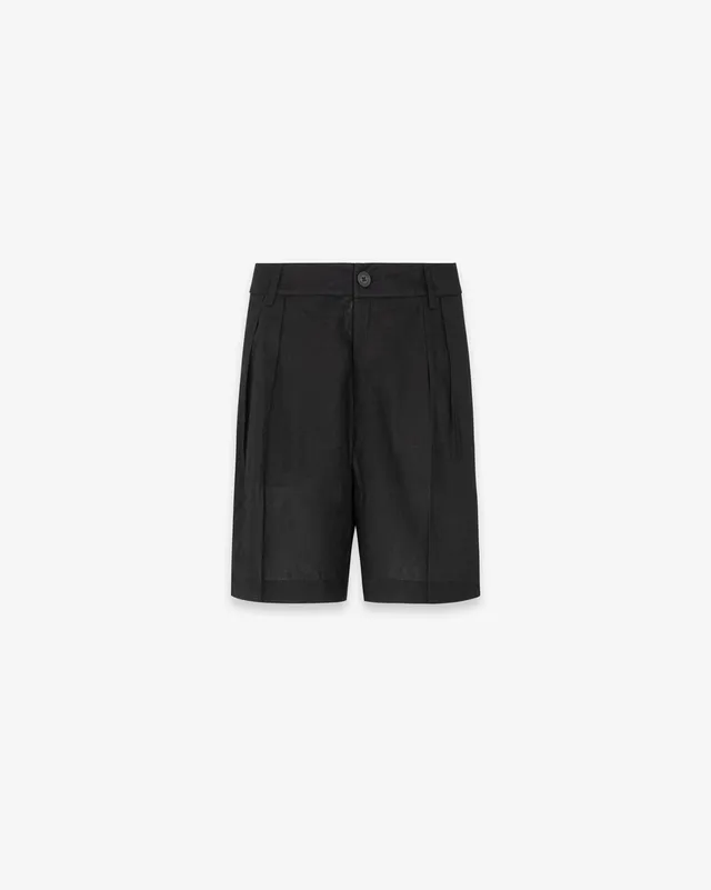 Hinnominate HMABW02643 Shorts Donna Nero Lino Pinces