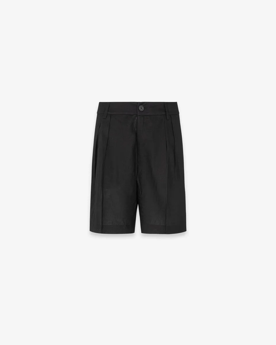 Hinnominate HMABW02643 Shorts Donna Nero Lino Pinces