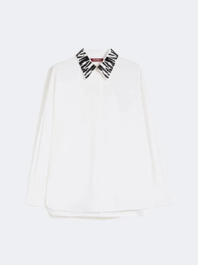 Max Mara Studio MSTGENE001 camicia popeline bianco donna