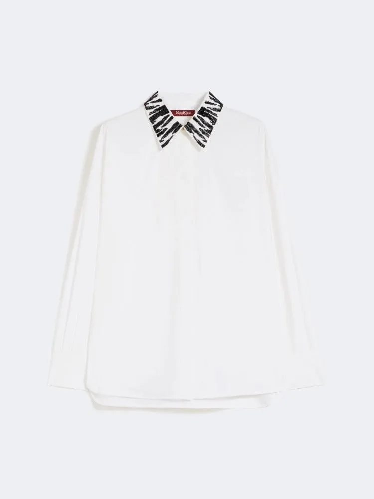 Max Mara Studio MSTGENE001 camicia popeline bianco donna