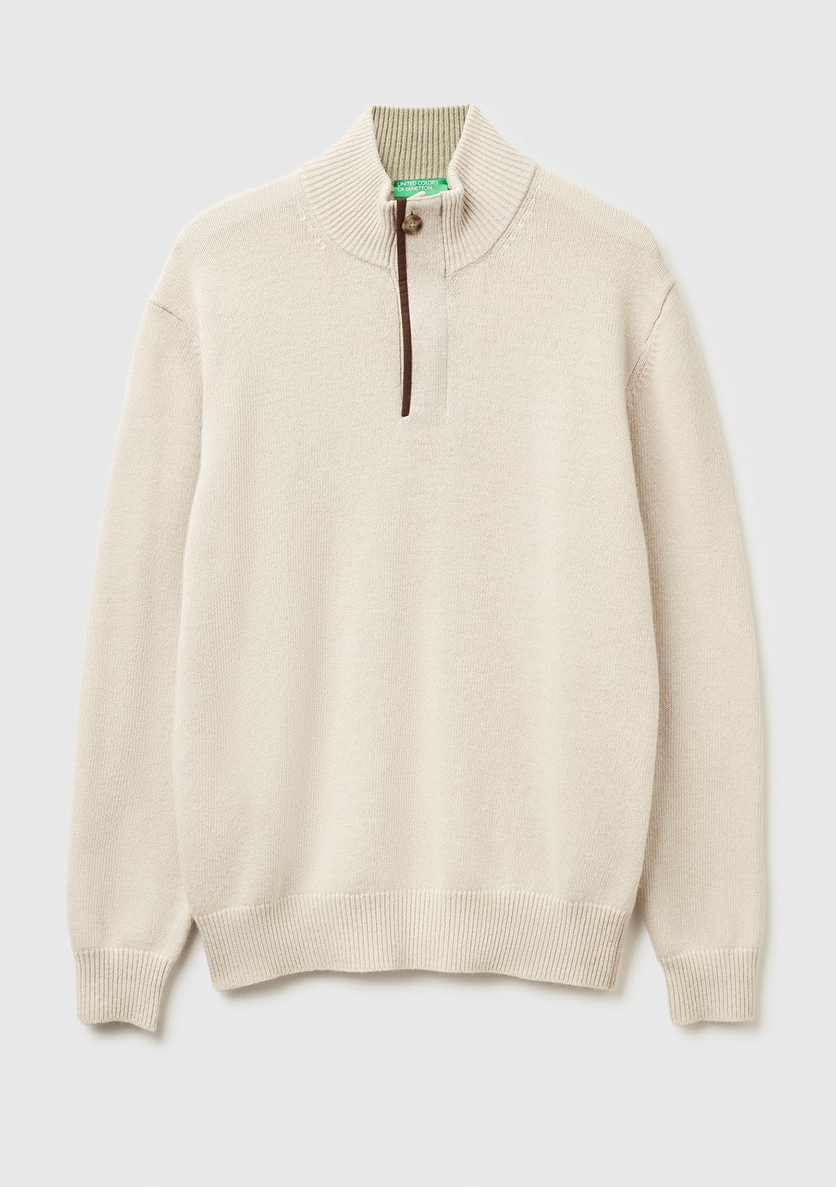 Benetton Maglieria 1444u2022 Maglione Uomo XS con zip