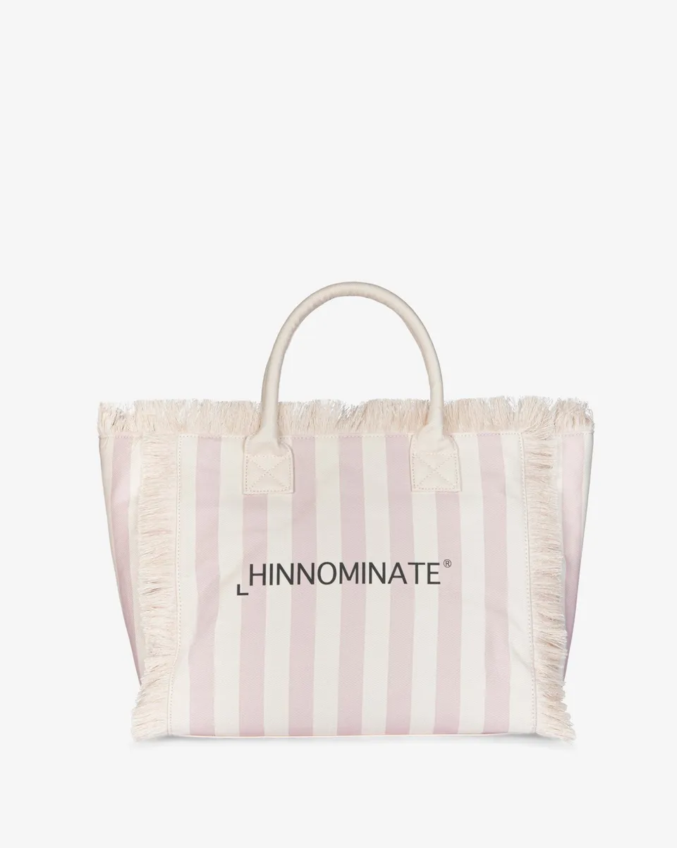 Hinnominate HMACW00181 borsa donna canvas nude righe