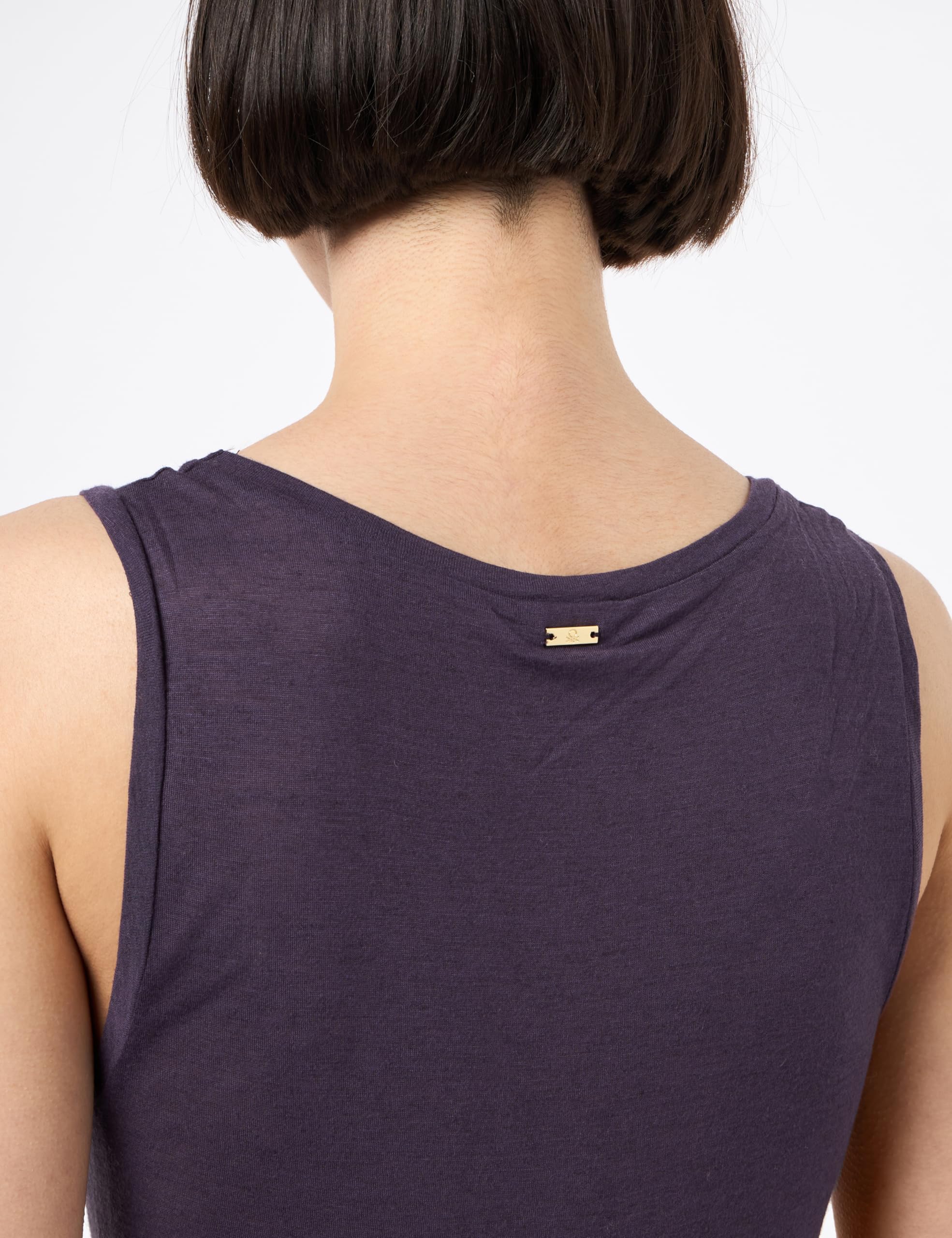 Benetton 3jib3h00d Canotta Donna Viscosa Lana Taglia L