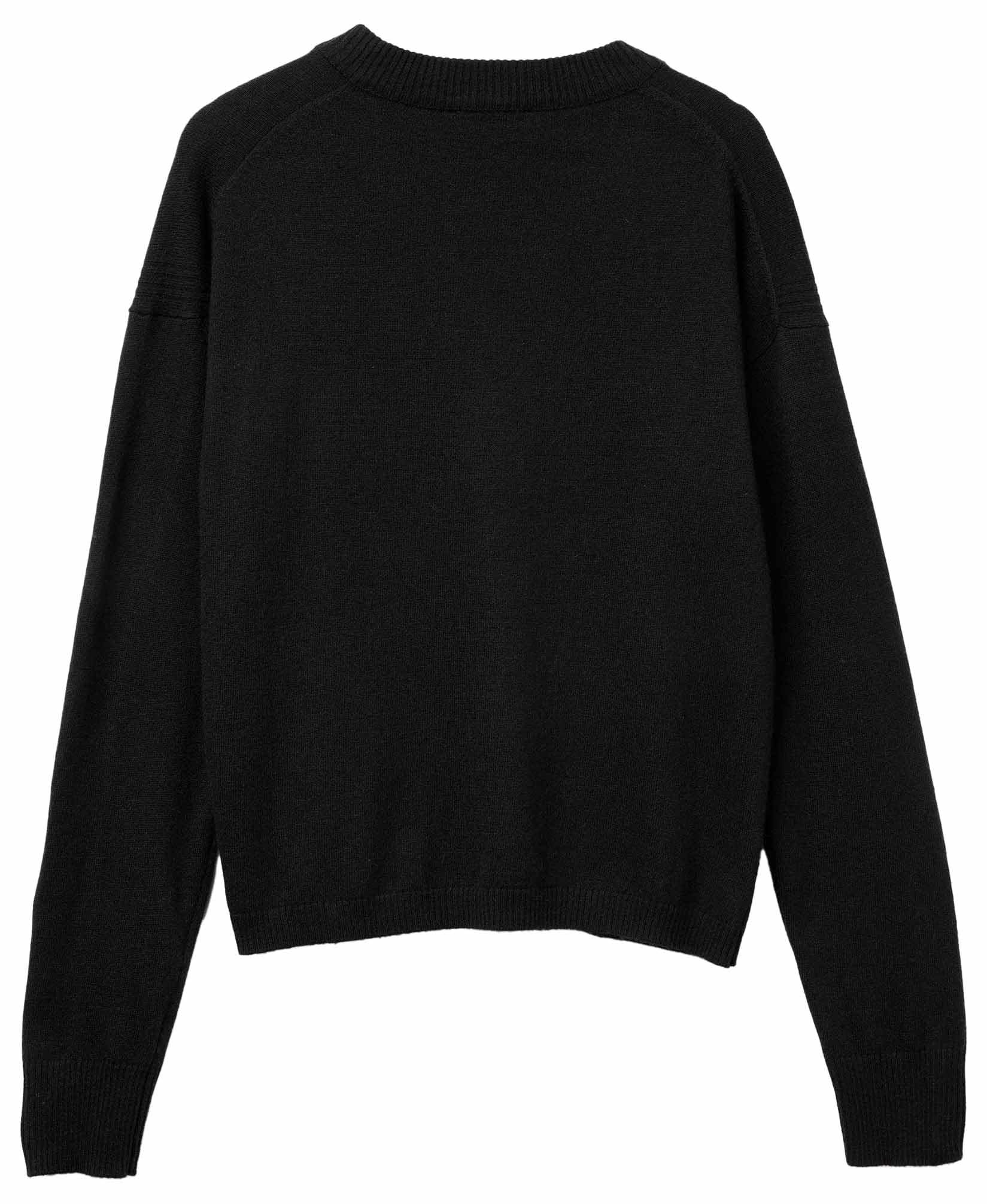 Benetton Maglieria Maglione Donna S Blu a Coste Diagonali