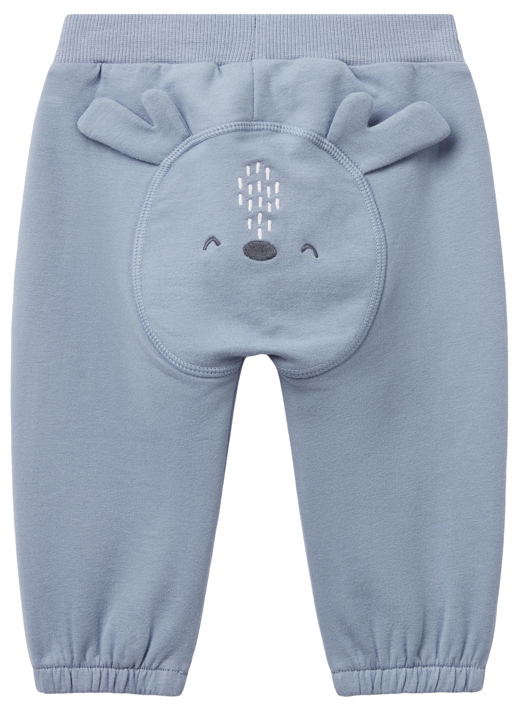 Benetton Pantaloni Tuta Bimbo Felpa Cotone Organico Patch Animali