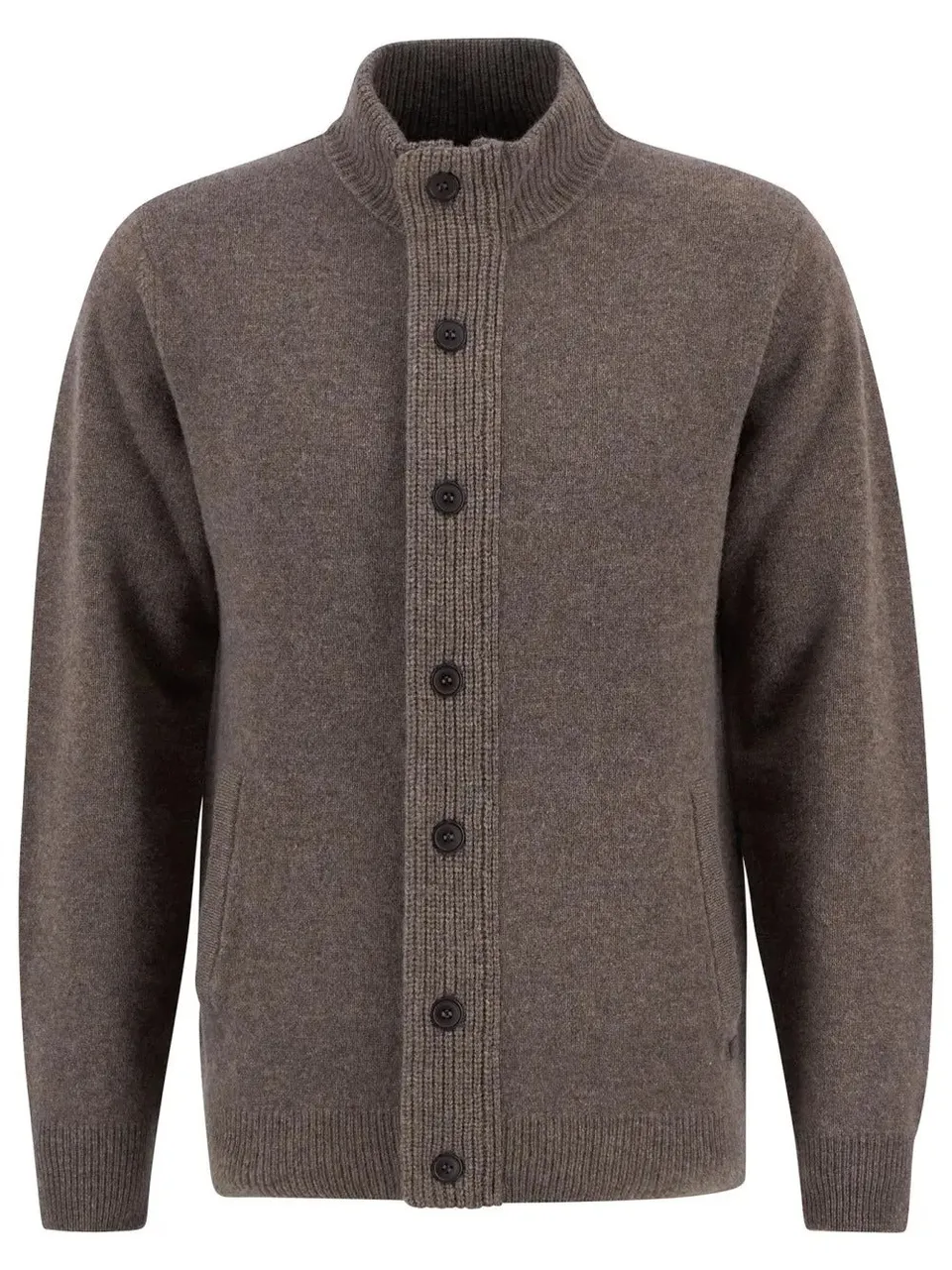 Barbour Essential Patch Zip MKN0731 Maglione Uomo Dark Stone
