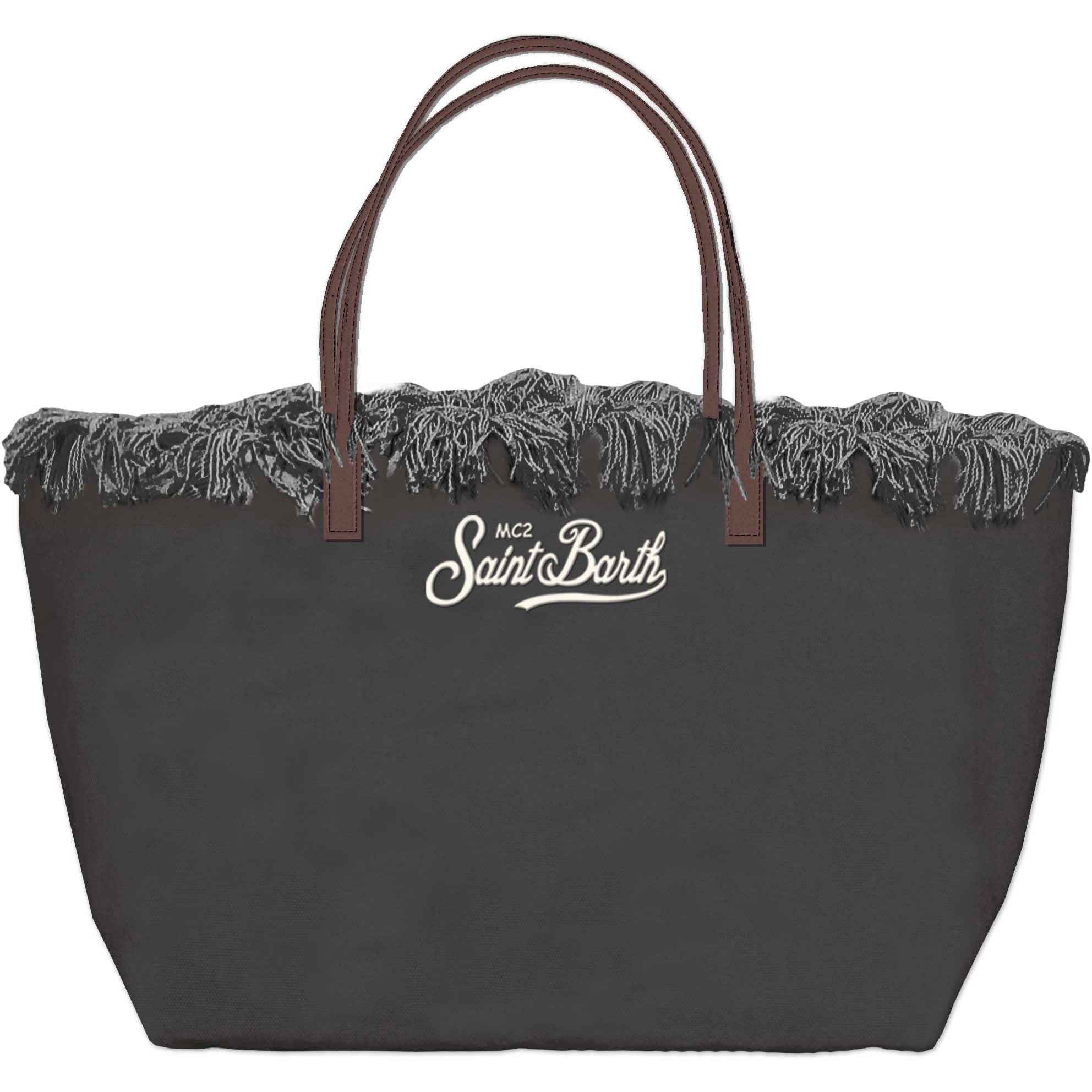 MC2 Saint Barth City Bag Fringe 01740L borsa nero