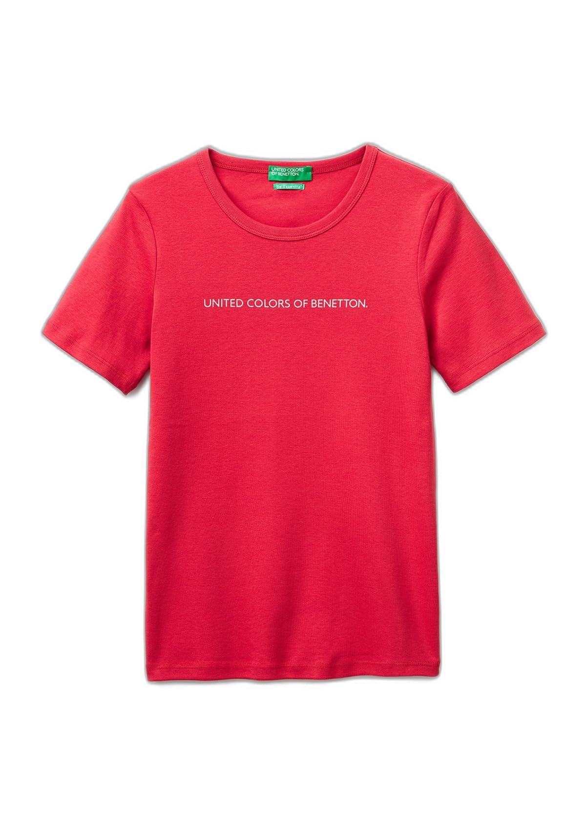 Benetton 3GA8E16A2 T-Shirt Donna Verde Glitter