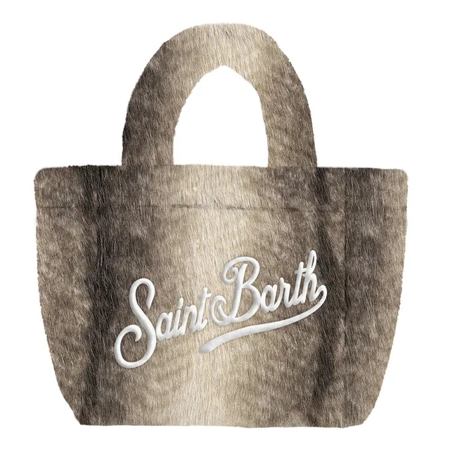 MC2 Saint Barth Colette Soft Fur borsa grigio donna