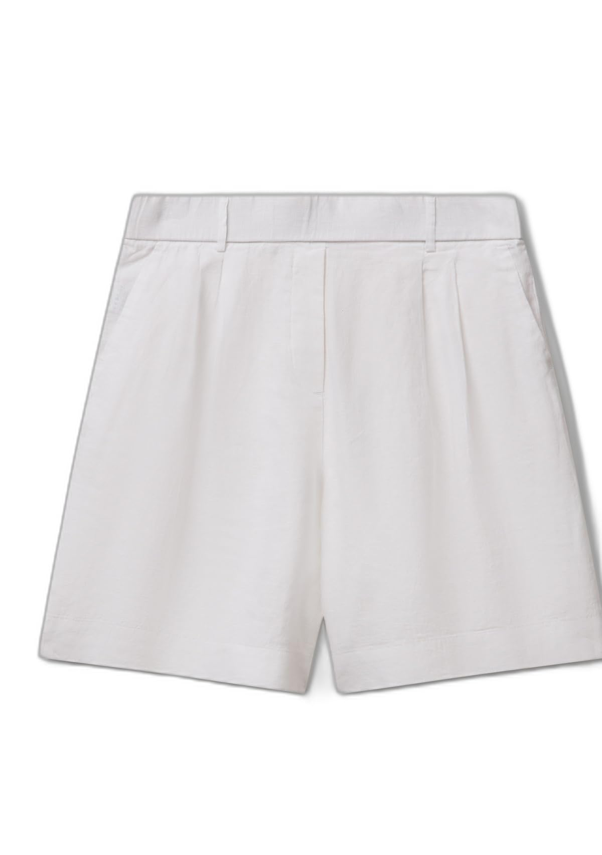 Benetton 4AGHD901V Bermuda Lino Bianco XXS