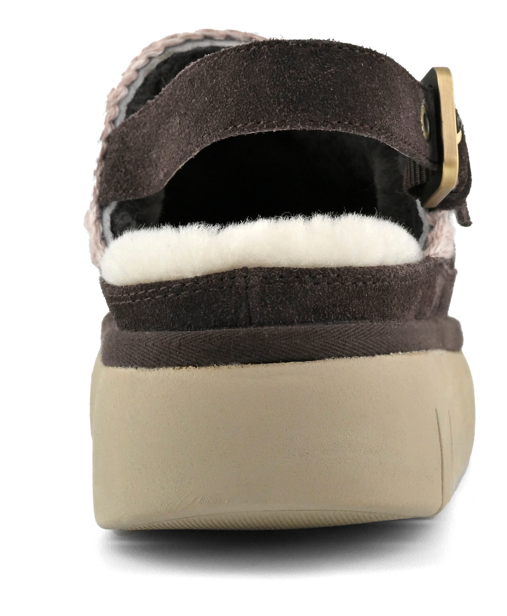 Mou FW531026A sabot donna mocha camoscio platform