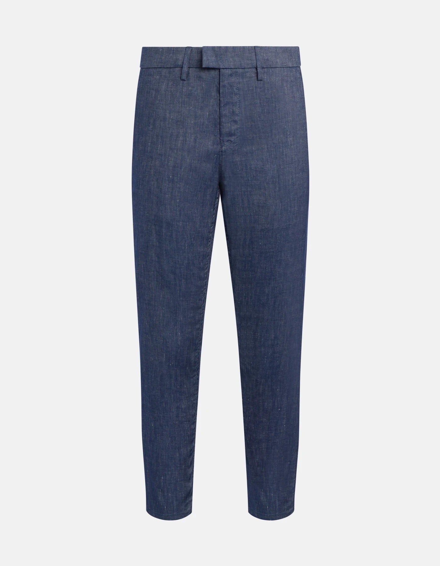 Dondup Pablo UP525 Pantalone Uomo Blu Lino Cotone