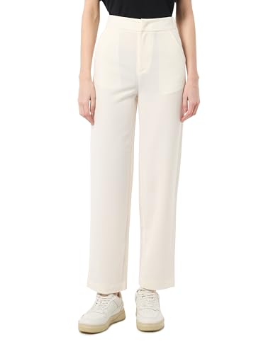 Benetton 4oigdf078 Pantaloni Donna Regular Taglia 36 Stretch
