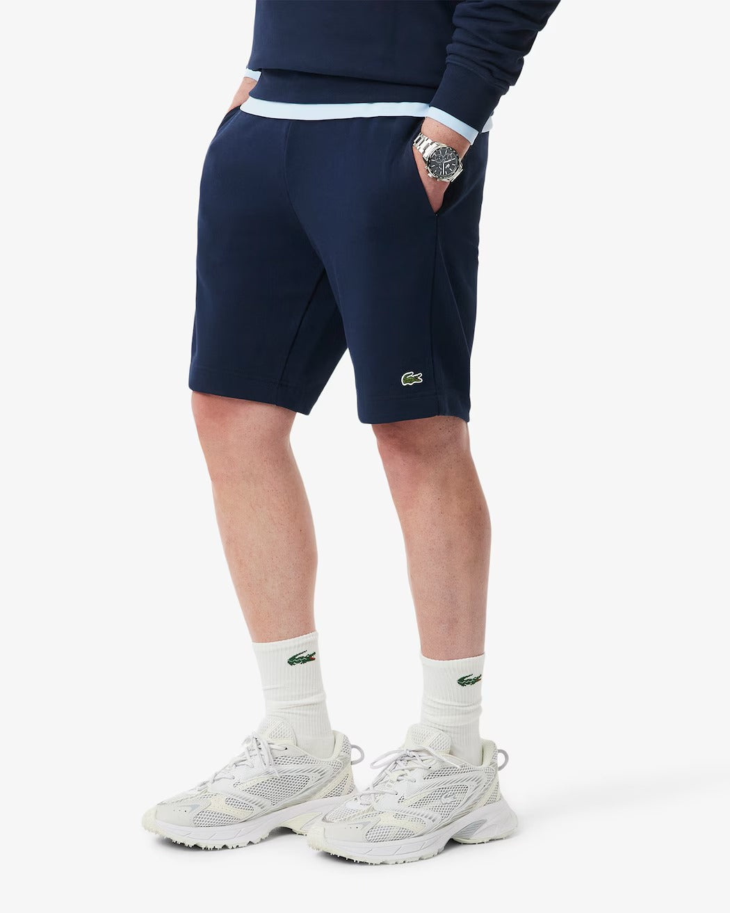 Lacoste GH9860 Shorts Uomo Blu Navy Cotone