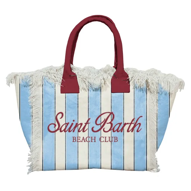 MC2 Saint Barth Colette 00938L Borsa Azzurro Beach Stripes