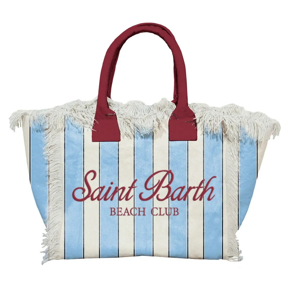 MC2 Saint Barth Colette 00938L Borsa Azzurro Beach Stripes