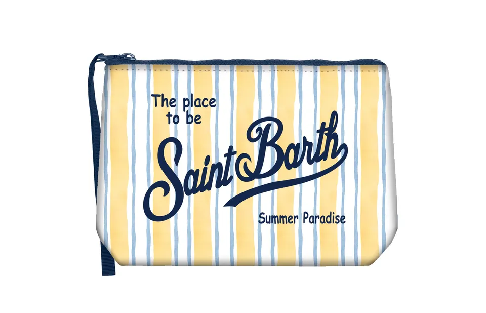 MC2 Saint Barth Aline 03281L pochette donna gialla righe