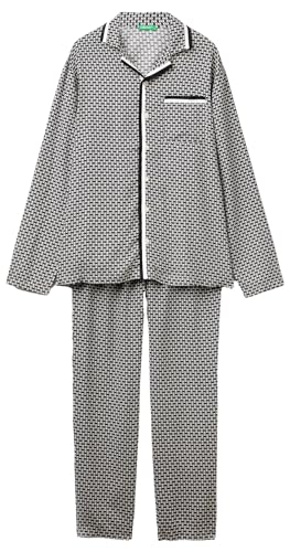 Benetton Intimo e Pigiami Set Pigiama Uomo S viscosa allover