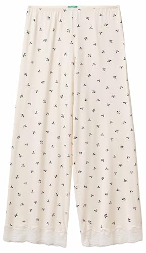 Benetton Pantaloni e Jeans Pantalone Donna Viscosa Pizzo