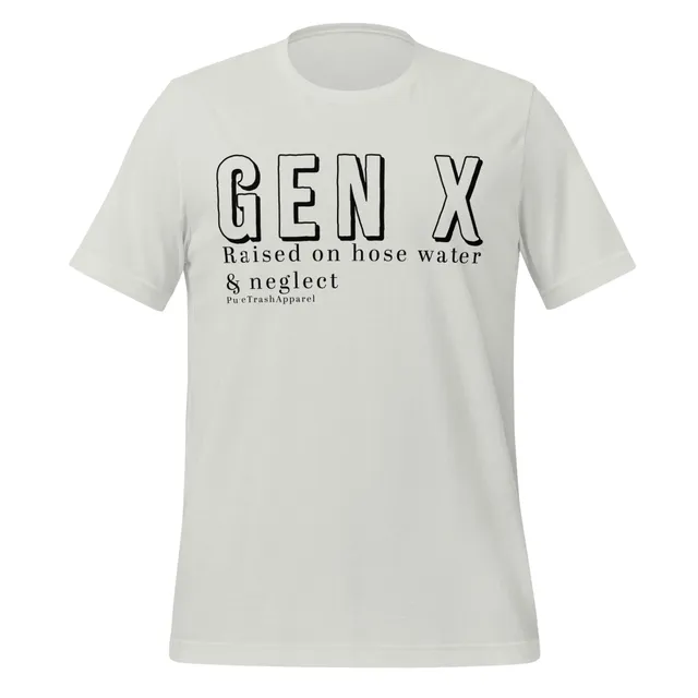 Pure Trash Gen-X Raised on Hose Water Maglietta Berry cotone