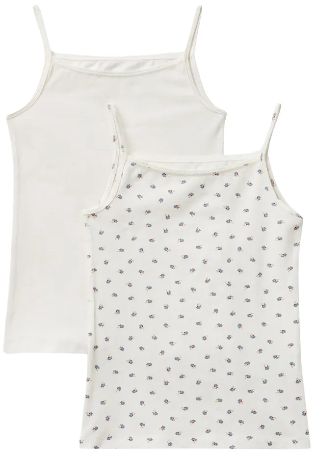 Benetton 378Y0H00L Canottiera Bambina 2 Pezzi M