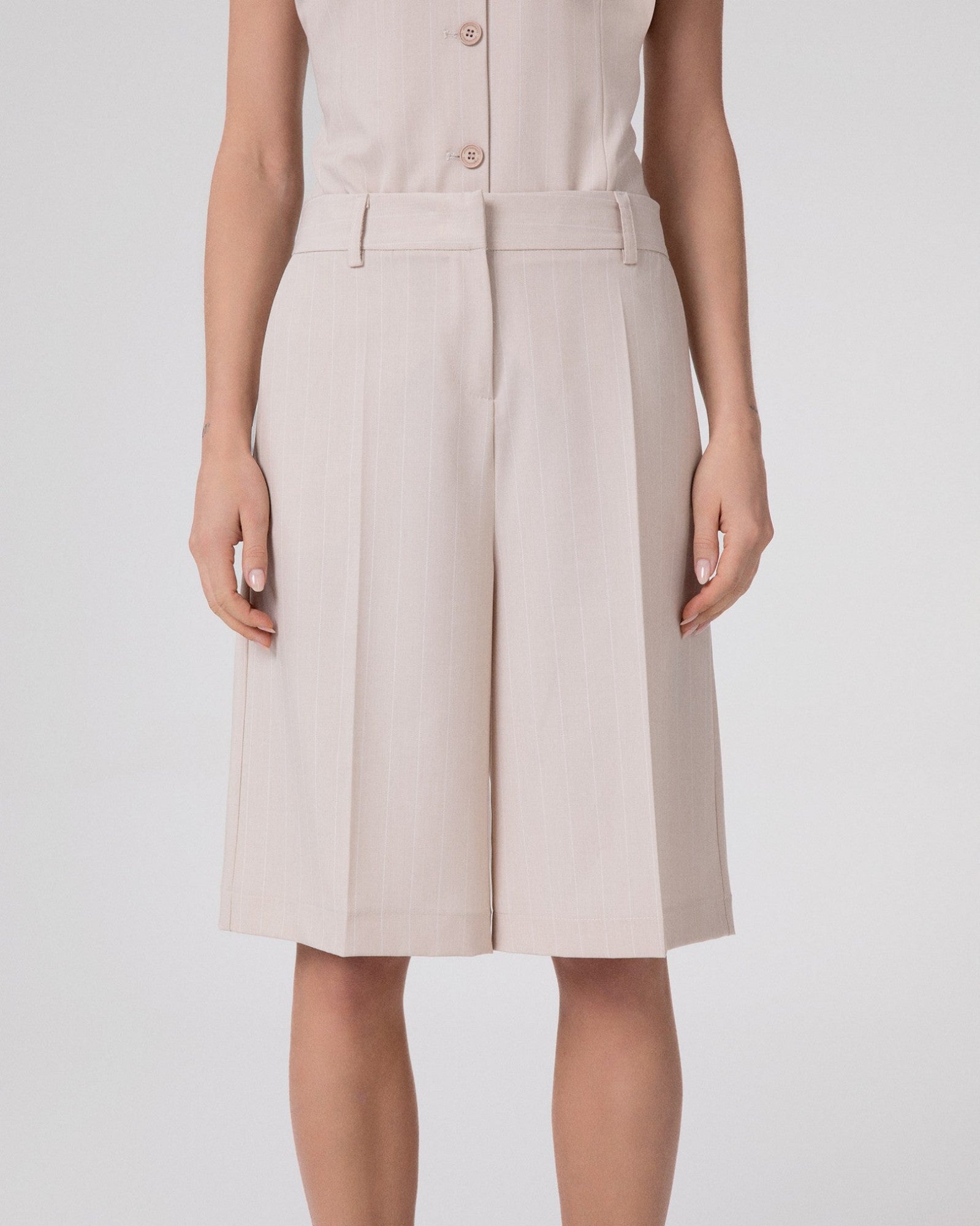 Hinnominate HMABW02569 bermuda donna beige gessato