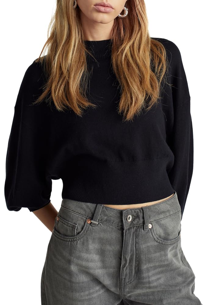 Benetton Maglieria 1y6sd2041 Maglia Lupetto Cropped