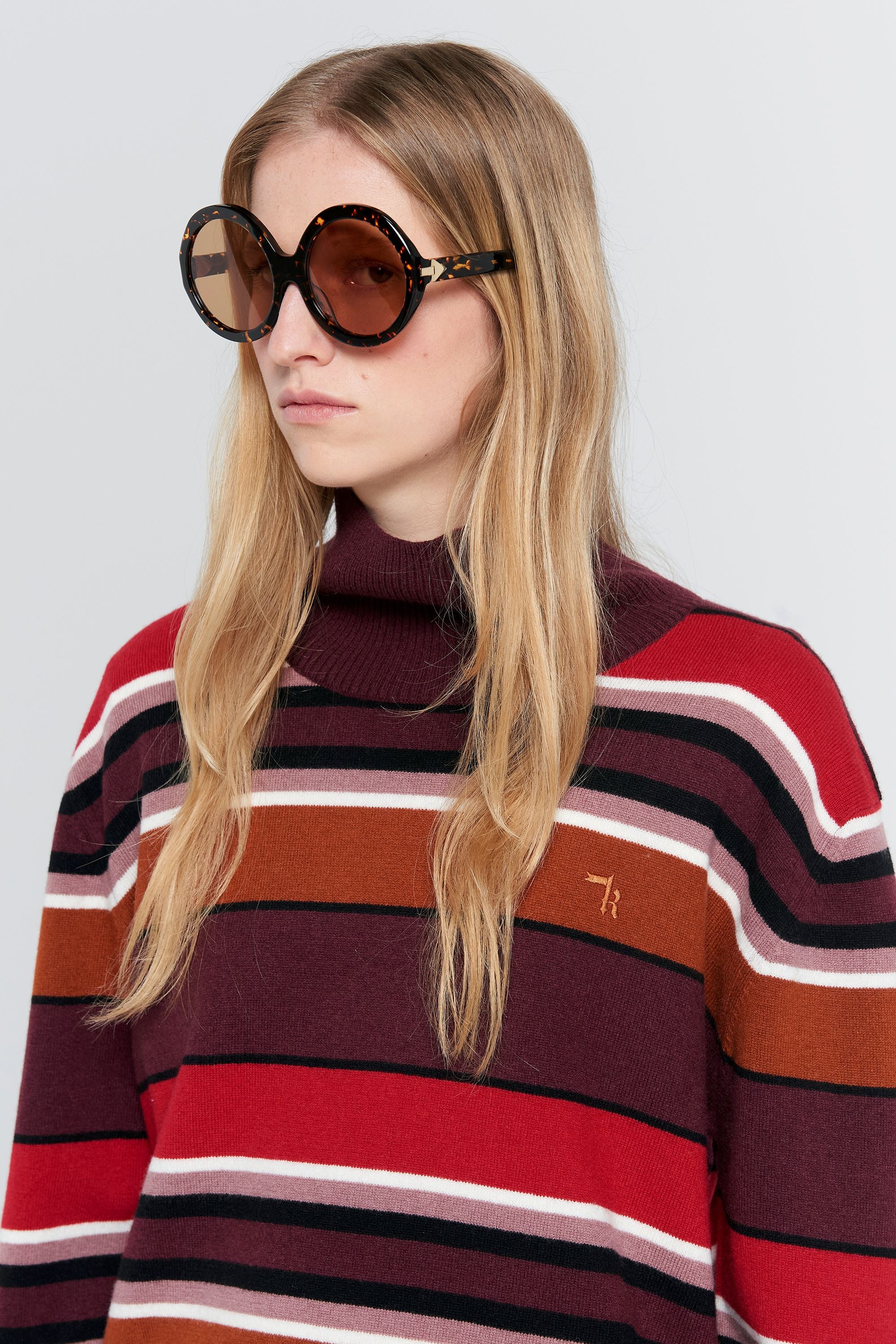 Karen Walker Margot Sweater maglione lana poppy stripe US6