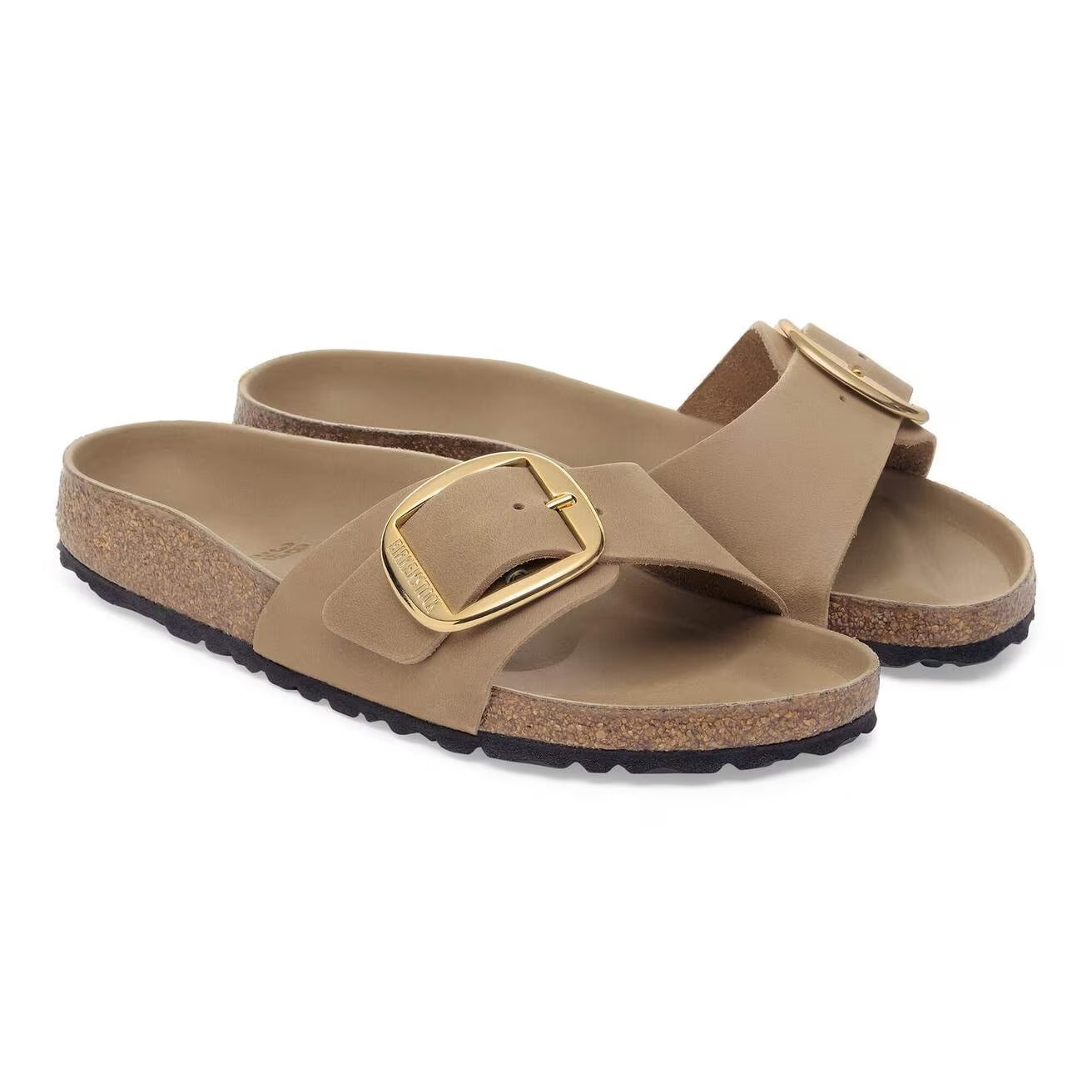 Birkenstock Madrid Big Buckle 1030467 ciabatta donna tobacco brown pelle