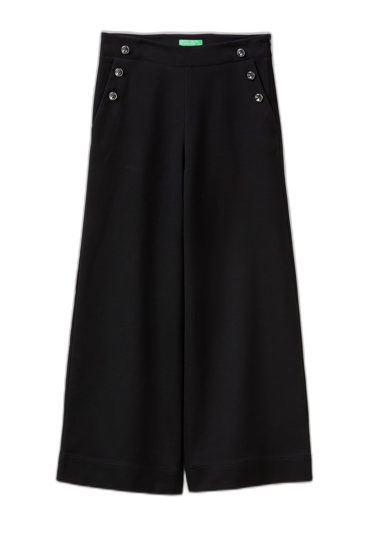 Benetton 44t0df0b3 Pantaloni Palazzo Grigi Donna