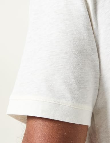Benetton Serafino T-Shirt Maglietta Misto Lino Relax