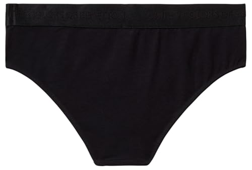Benetton Intimo e Pigiami 3OP81S01L slip donna XS nero cotone