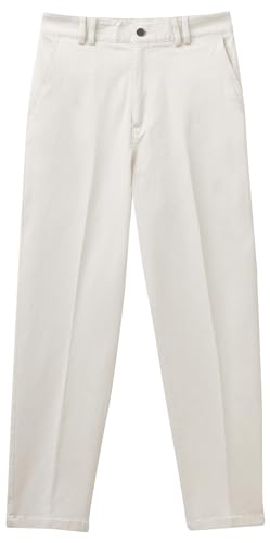 Benetton 4TDCDF05X Pantaloni Donna Chino 40 Raso Cotone